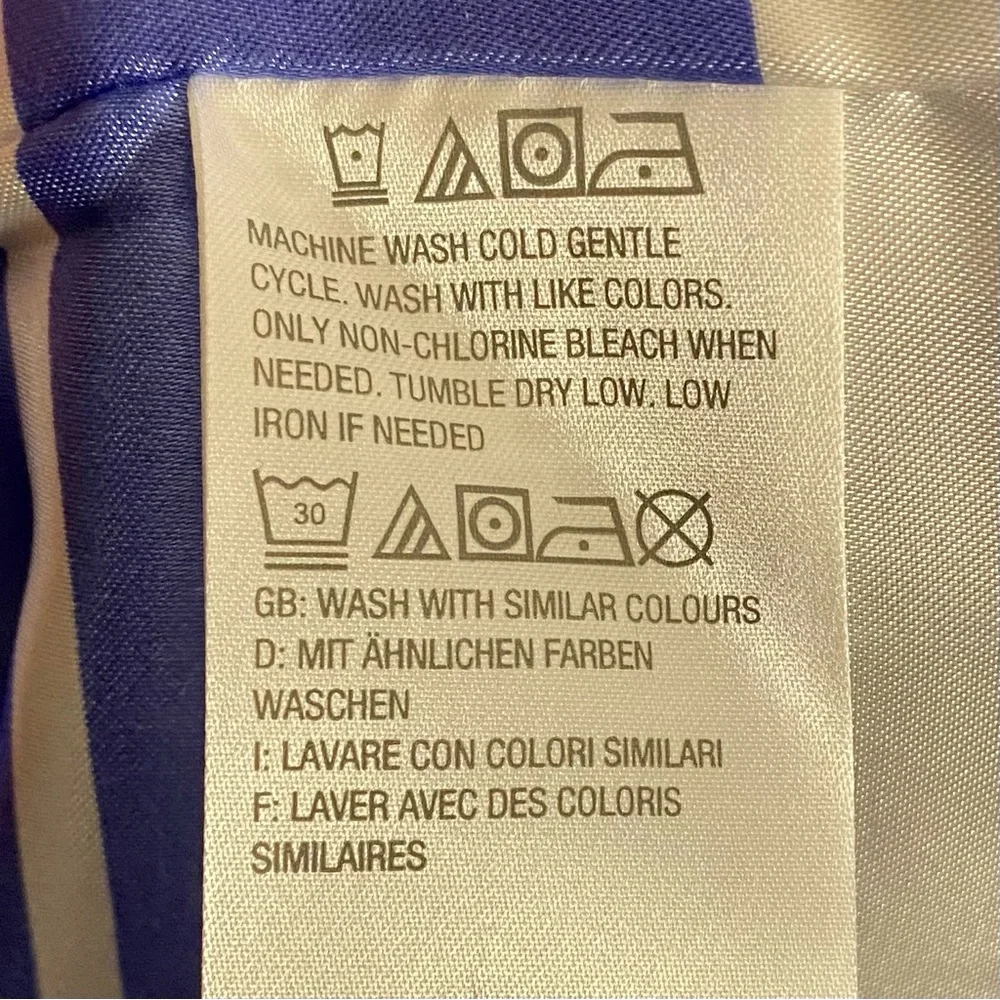 dennis basso Royal Blue Hooded Rain Jacket